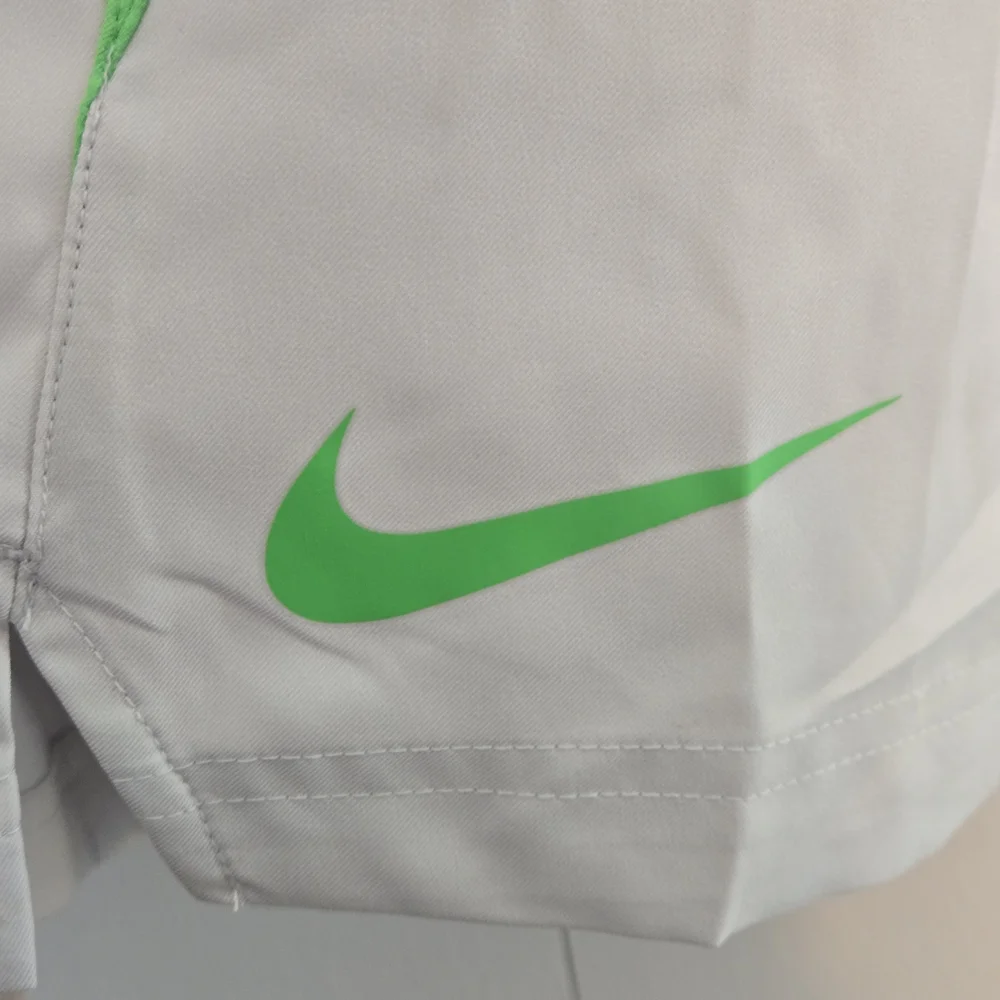 Nike Men's Dri-Fit Stay Cool Gray Athletic‎ Shorts with Green Accents Size XL